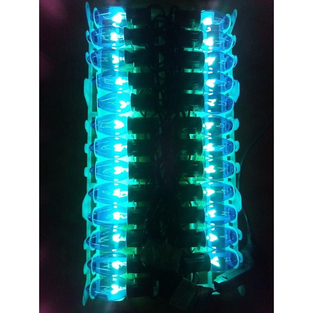Hobby Lobby Transparent Blue 25 C9 Outdoor Light Set